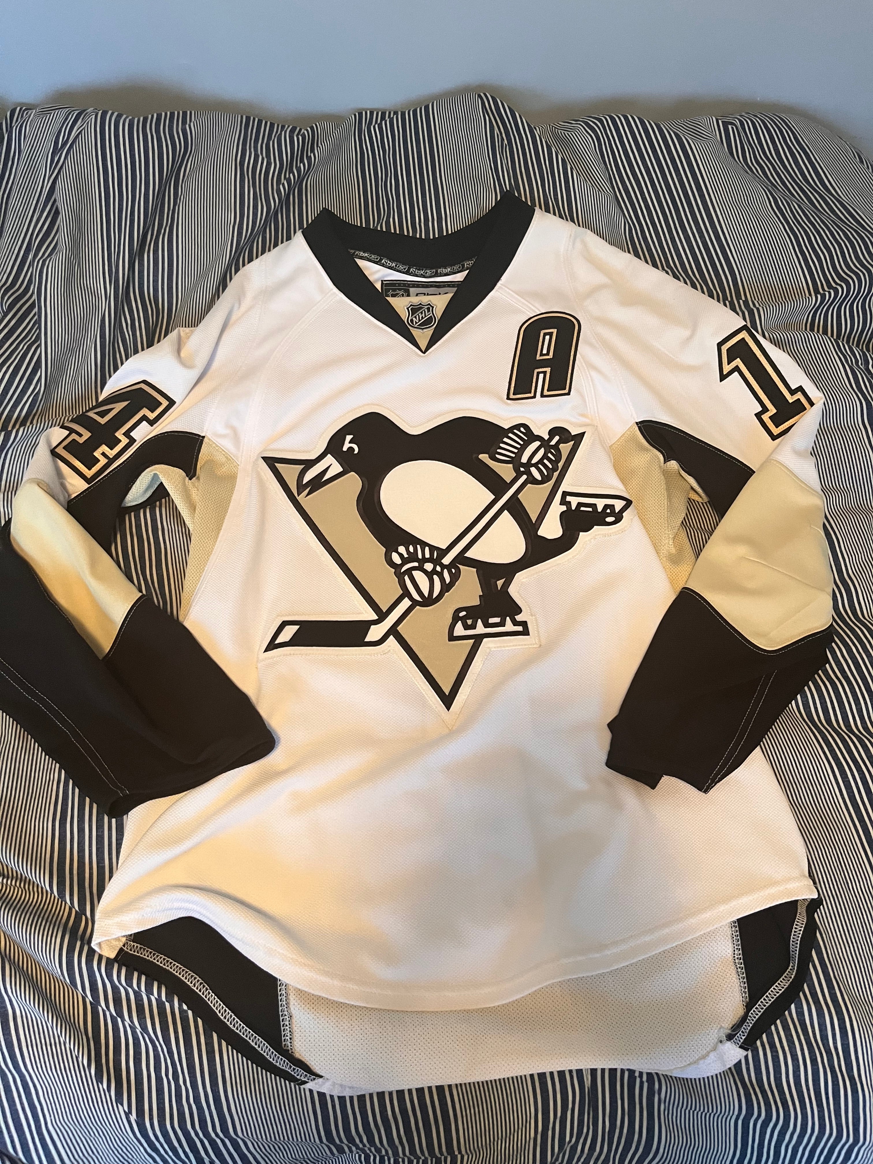 Pittsburgh Penguins Reebok Premier 7185 Home BLACK Jersey 250 Patch - Hockey  Jersey Outlet