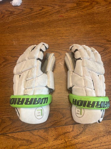 Used Goalie Warrior Extra Large Nemesis Lacrosse Gloves