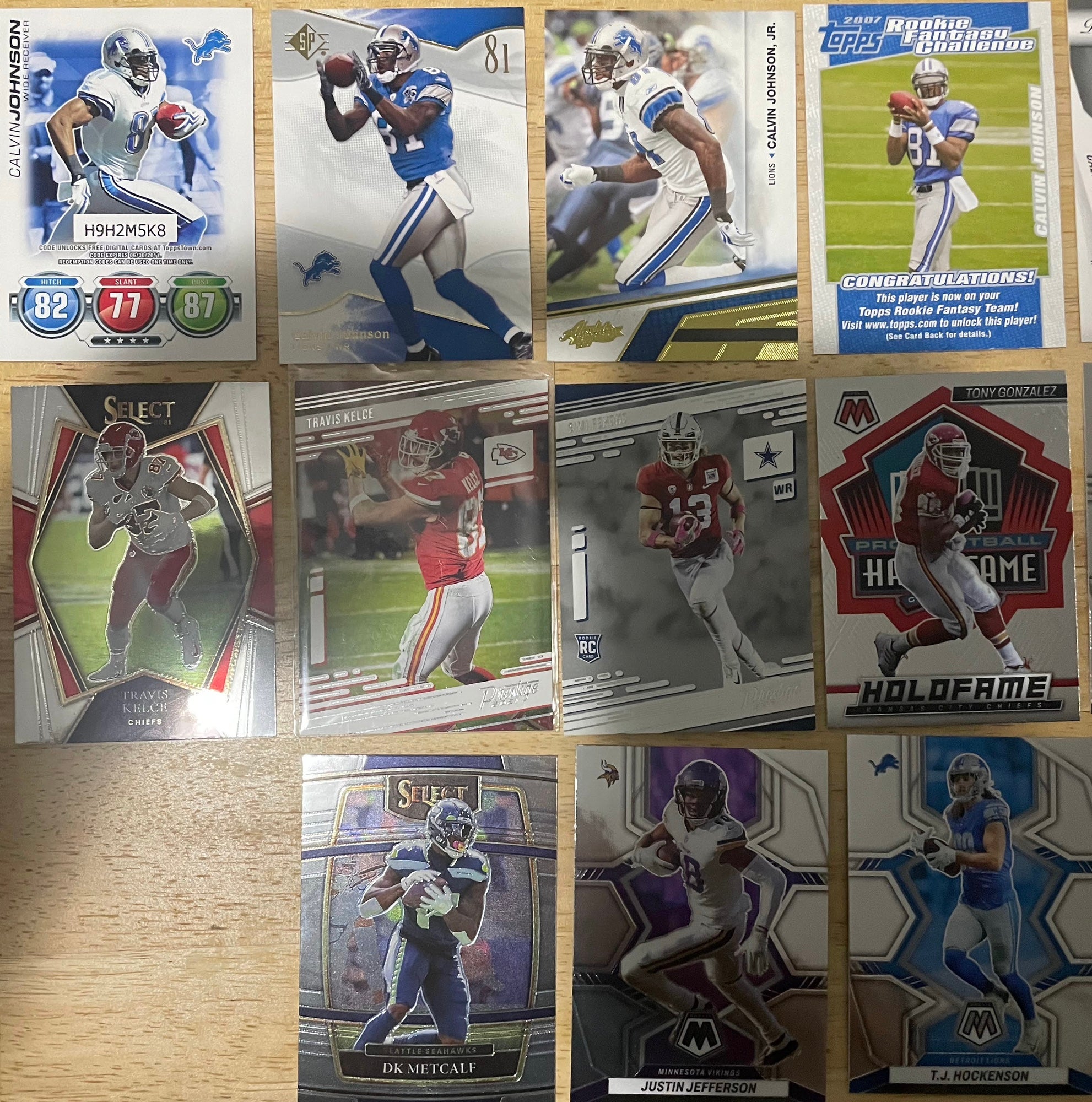 Panini Calvin Johnson Football Original Sports Trading Cards for sale