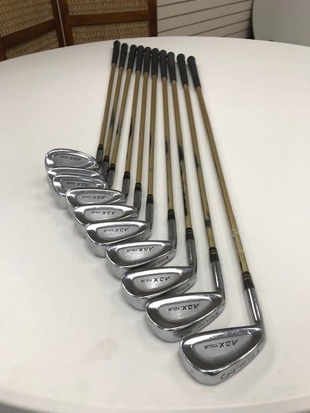 Used Men's YONEX Left Hand Iron Set Stiff Flex Graphite Shaft - 10 clubs