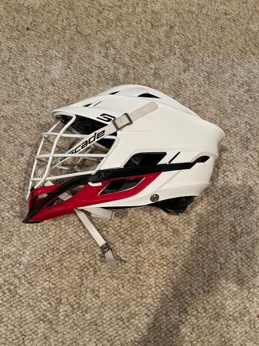 Cascade S Lacrosse Helmet White And Red