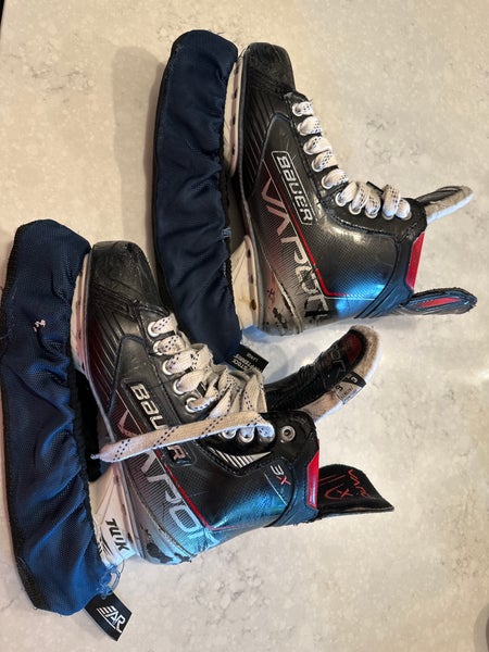 Used Bauer Extra Wide Width Size 8 Vapor 3X Hockey Skates