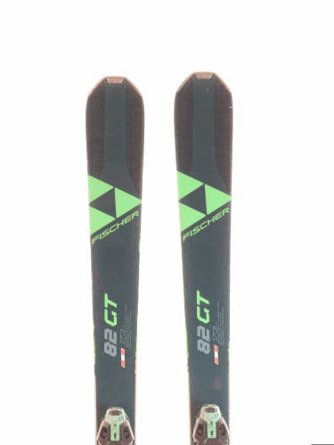 Used 2021 Fischer RC One 82 GT Skis with Fischer RSW 11 Bindings Size 173 (Option 230908)