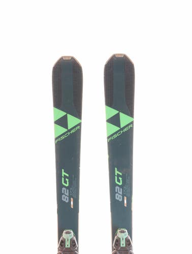 Used 2021 Fischer RC One 82 GT Skis with Fischer RSW 11 Bindings Size 173 (Option 230911)