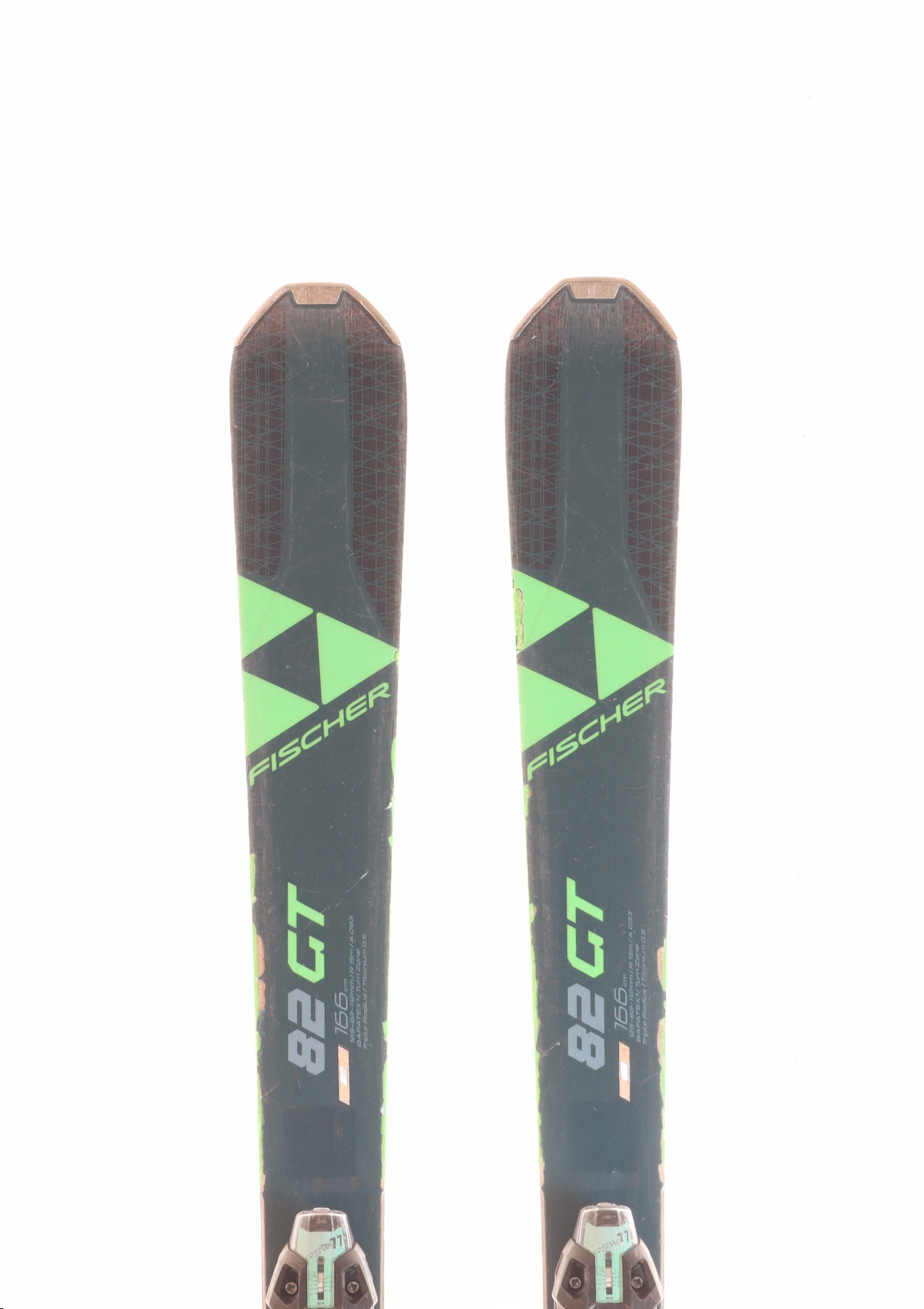 Used 2021 Fischer RC One 82 GT Skis with Marker TCX 11 Bindings Size 166 (Option 230914)