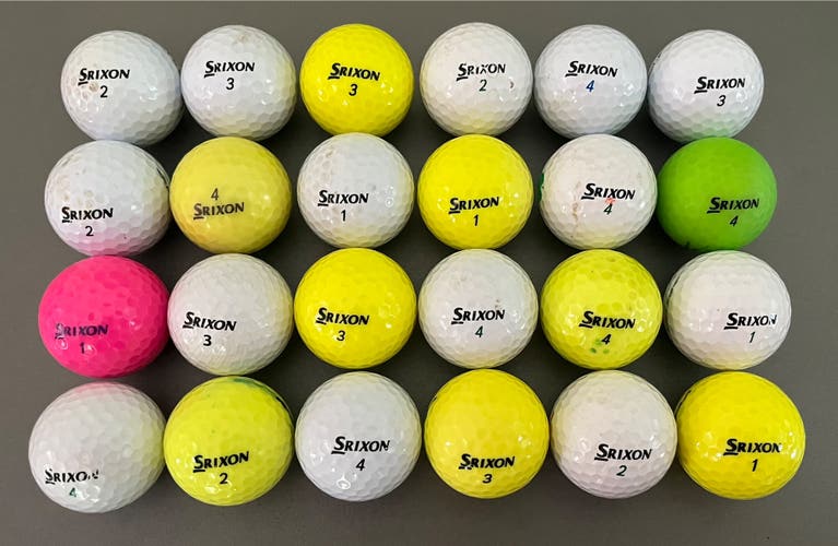 Srixon 24 Pack (2 Dozen) Golf Balls (lotI2) softfeel Z Q Star