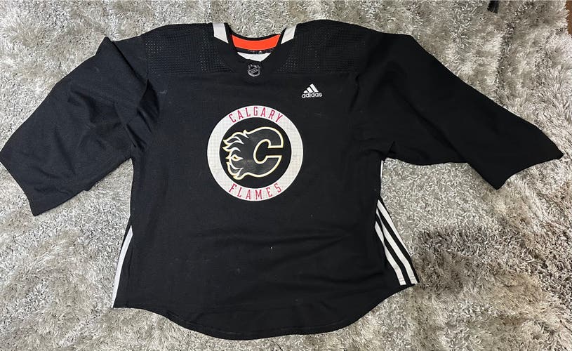 Adidas Calgary flames practice jersey Goalie Cut