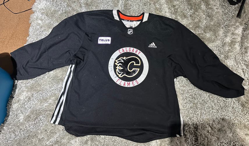 Adidas Calgary flames practice jersey Goalie Cut