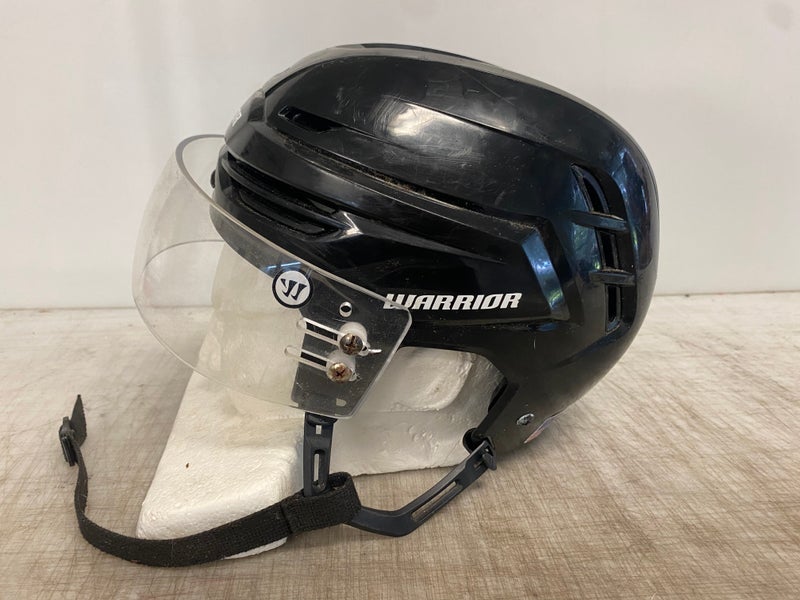 Warrior Alpha One Pro Hockey Helmet Pro Stock Medium Black Warrior Visor 4365