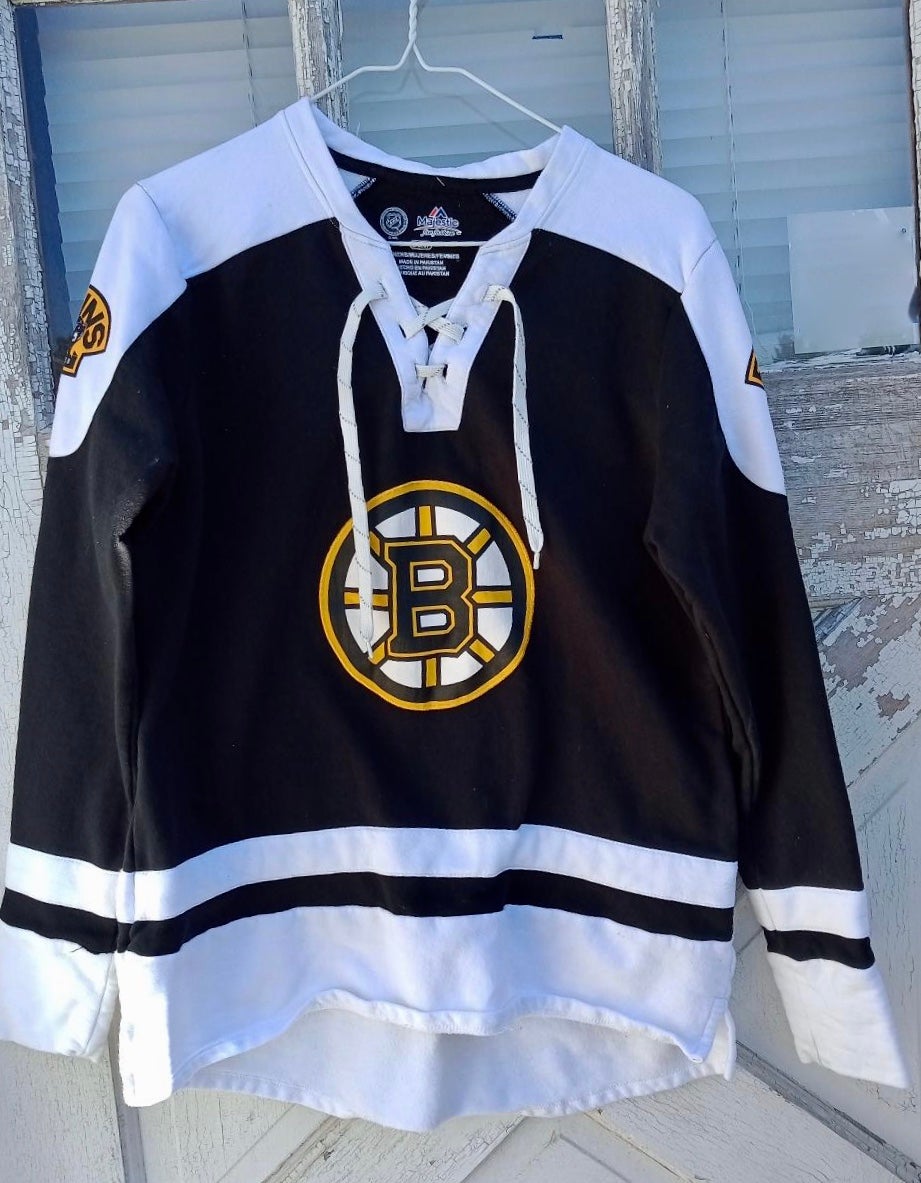 Boston Bruins Long Sleeve Shirt Official NHL Majestic Mens Sz Small