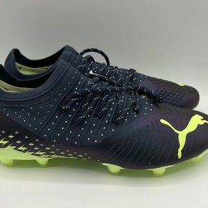 Size 9 Men’s PUMA FUTURE Z 2.4 FG/AG Soccer Cleats Navy Green 106995-01