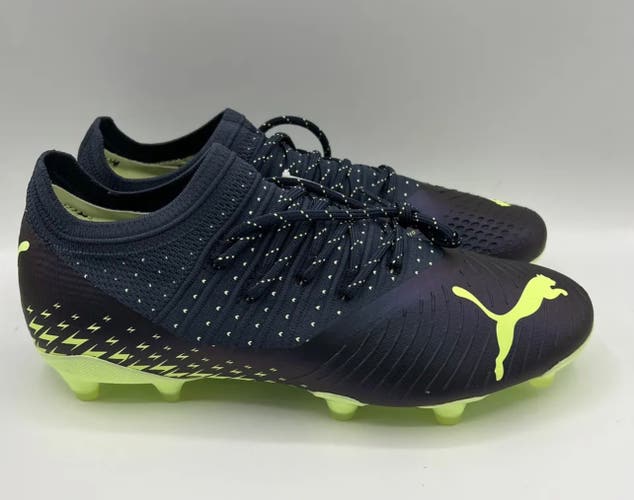 Size 9 Men’s PUMA FUTURE Z 2.4 FG/AG Soccer Cleats Navy Green 106995-01