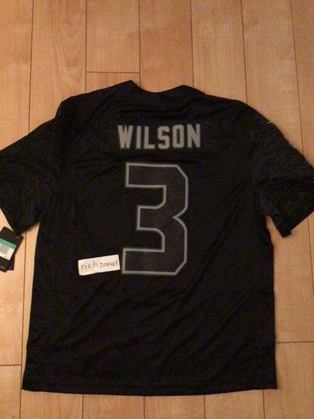 Men's Seattle Seahawks Russell Wilson Nike Neon Green Vapor Untouchable  Color Rush Limited Player Jersey