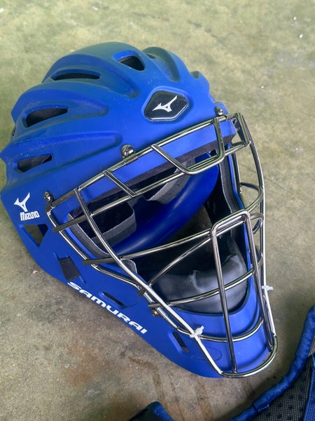 Mizuno Samurai Baseball Catcher's Mask - Royal