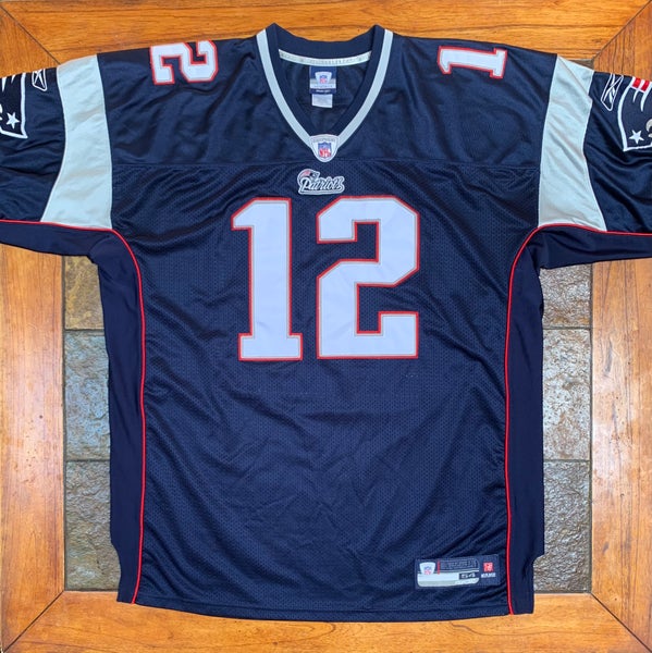 100% Authentic Reebok New England Patriots Tom Brady White Jersey Sz 60