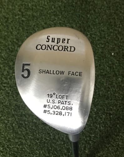 Super Concord Shallow Face 5 Wood 19*/Stiff Graphite ~43.25"/RH/Nice Grip/jj6380