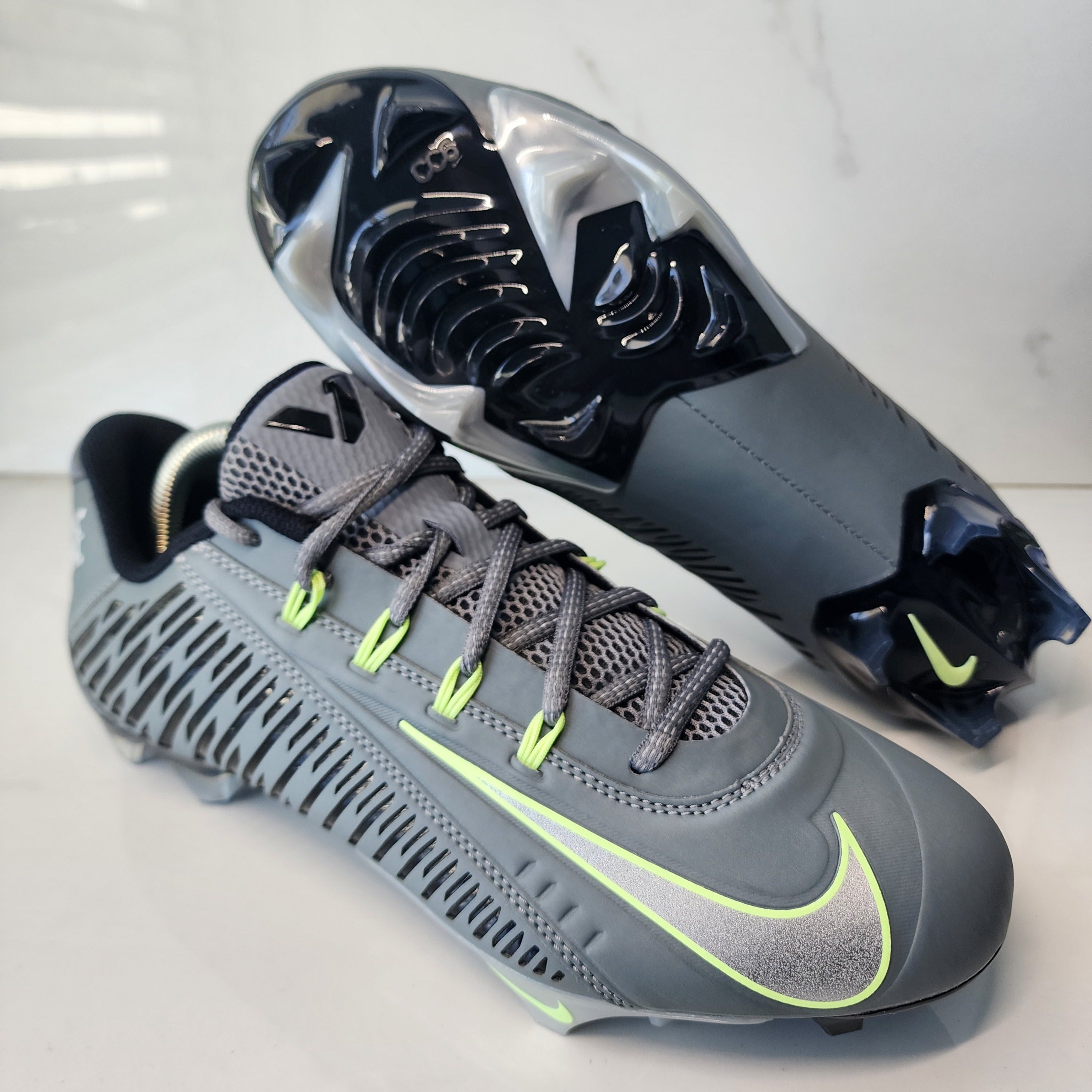 Men's Nike Vapor Edge 360 VC Grey Silver Cleats Football DO6294-002 CHOOSE  SIZE