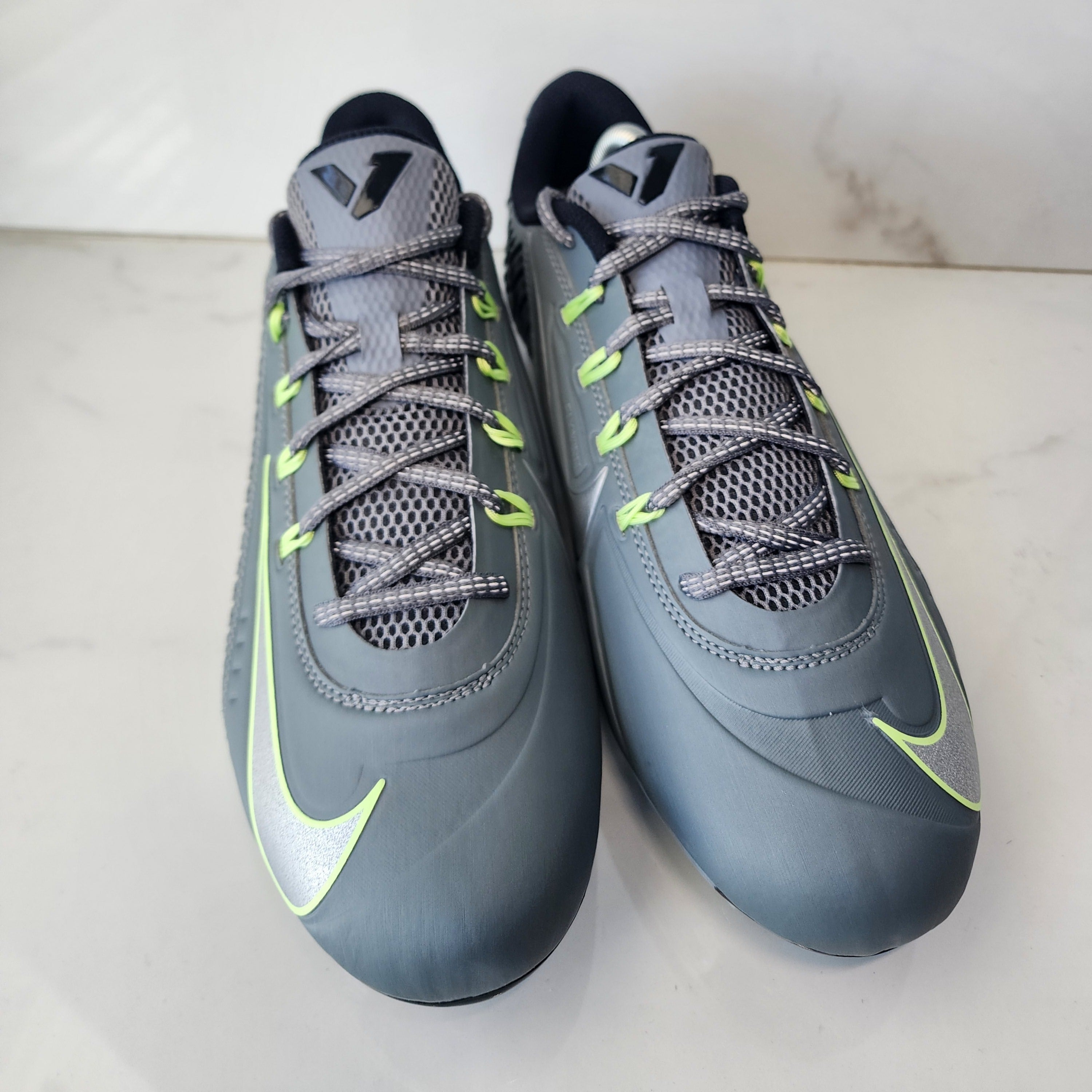 Nike Vapor Edge 360 VC Football Cleats Smoke Grey Barely Volt ...