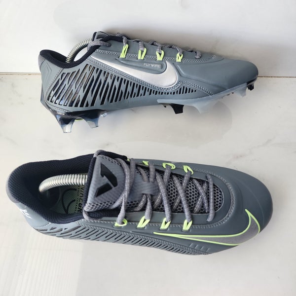 Nike Vapor Edge 360 VC Football Cleats Smoke Grey Barely Volt 