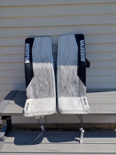 Slightly Used 33" Vaughn SLR3 Pro Carbon Goalie Leg Pads Pro Stock
