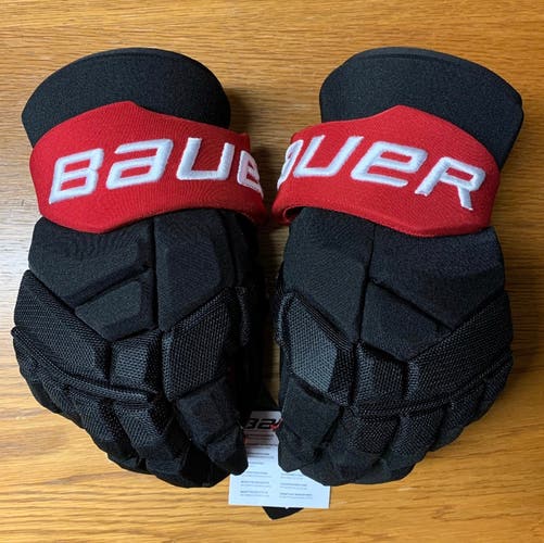 Bauer Supreme 2S Pro Stock Hockey Gloves 14” Senators Red Palms