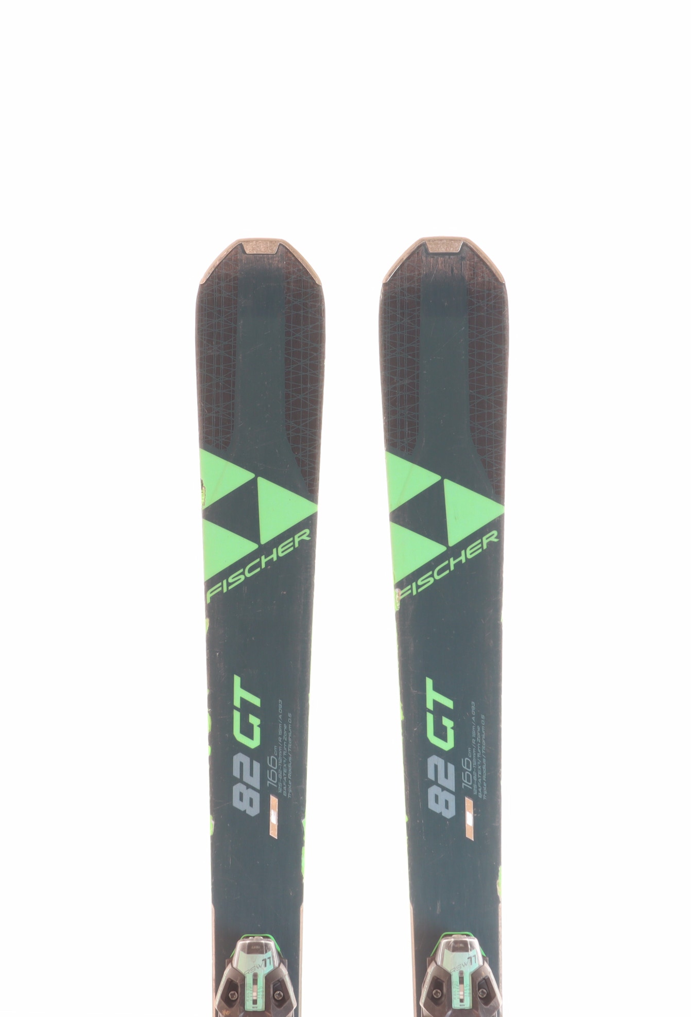 Used 2021 Fischer RC One 82 GT Skis with Marker TCX 11 Bindings Size 166 (Option 230921)