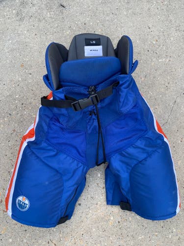 Bauer Nexus Pro Stock Hockey Pants Blue Oilers Large 4370