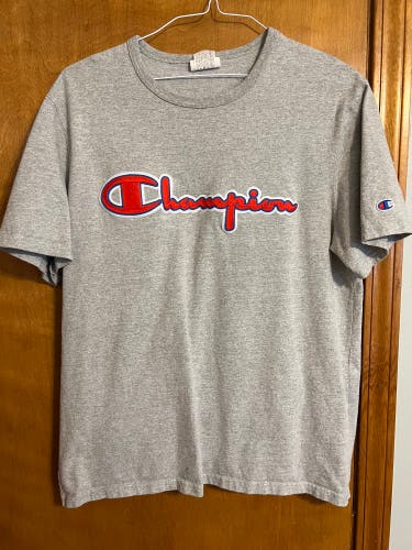 Gray Used Men's Champion Shirt