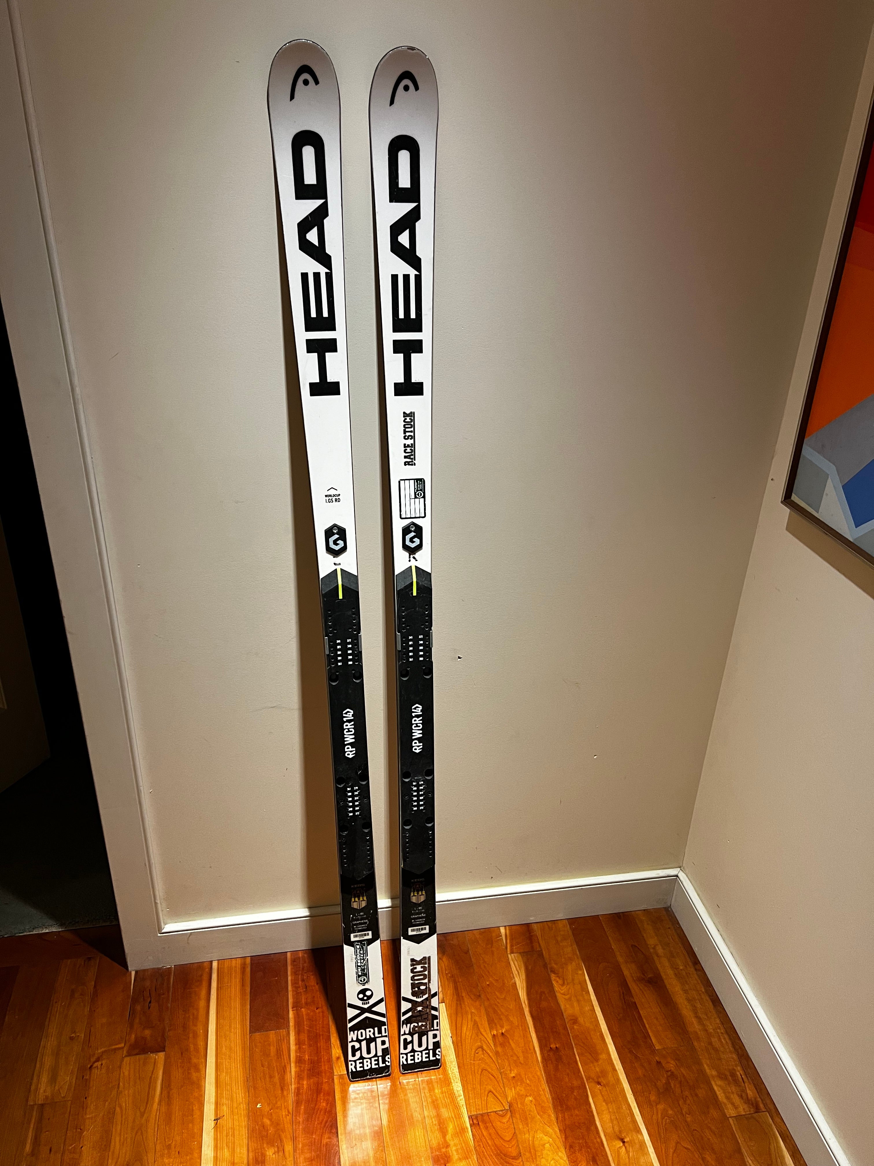 Used HEAD 181 cm Racing World Cup Rebels i.GS RD Skis Without