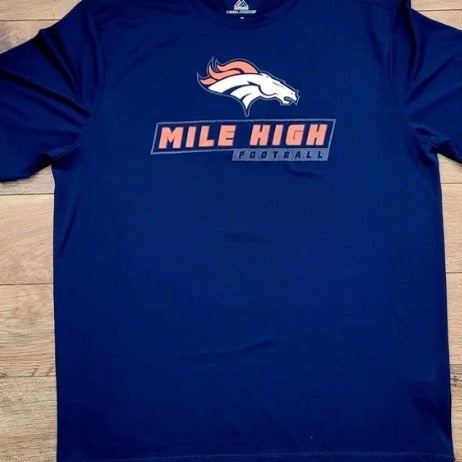 Nike Dri-Fit Denver Broncos NFL T-Shirt Size Large Short Sleeve