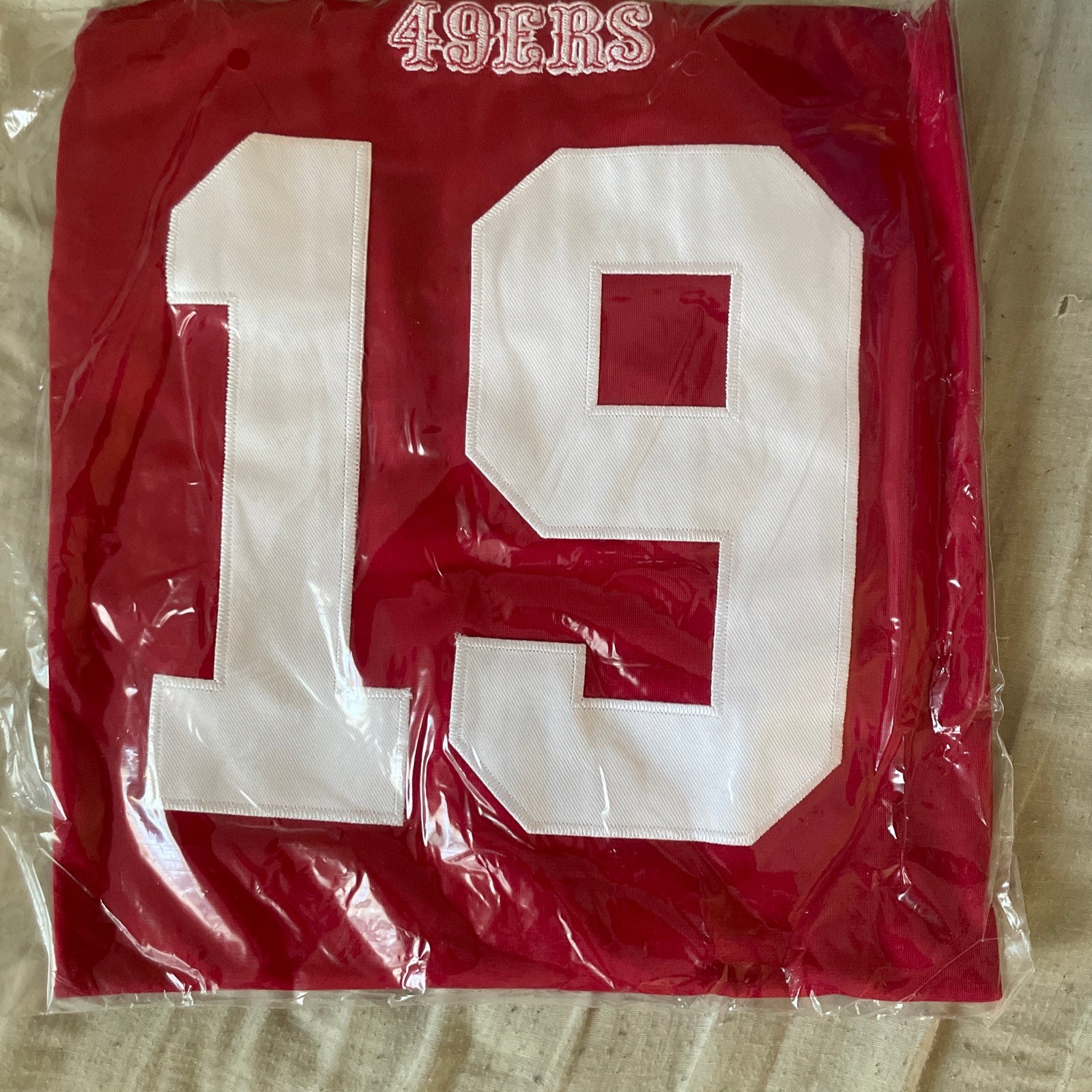 NFL 49ers Jersey, WR Deebo Samuel #19. New With Tags, Size XL