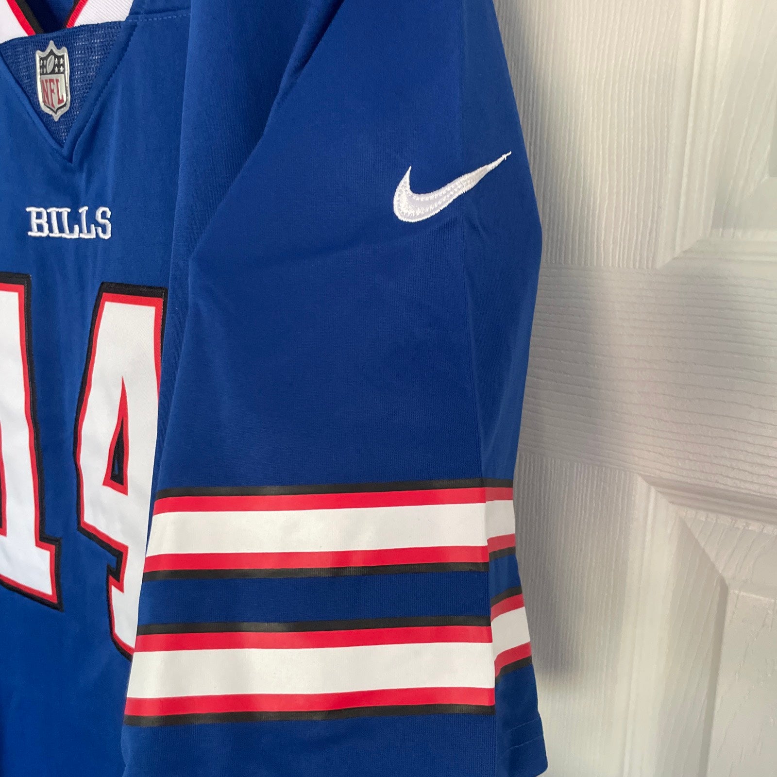 Men's Nike Red Buffalo Bills Alternate Custom Game Jersey Size: Large