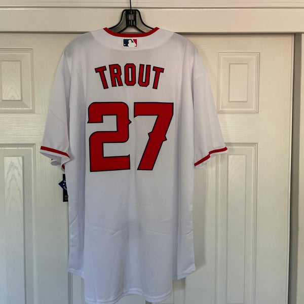 Nike Dri Fit MLB Los Angeles Angels Mike Trout Baseball Jersey