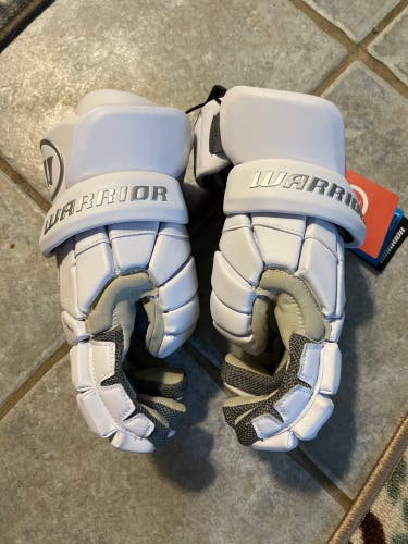 Warrior Evo Ax Suede Lacrosse Gloves (MEDIUM) -NWT- *FREE SHIP*