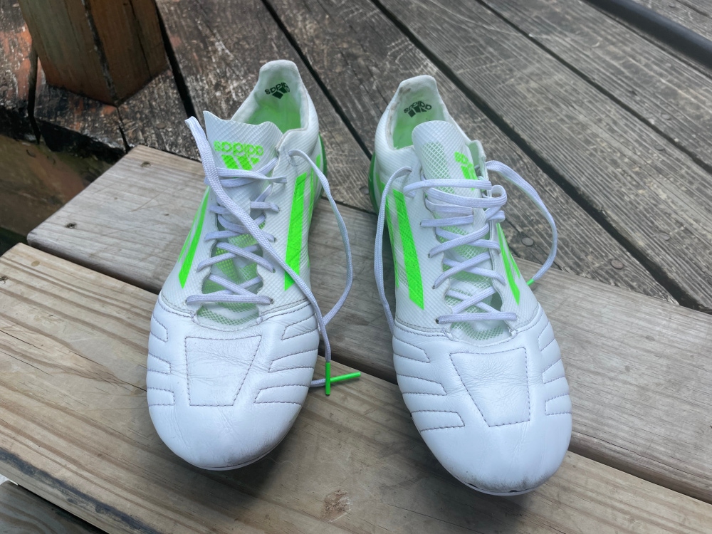 adidas X Speed Sense 99 Leather. 1 FG Firm Ground Soccer Cleat - White/Green