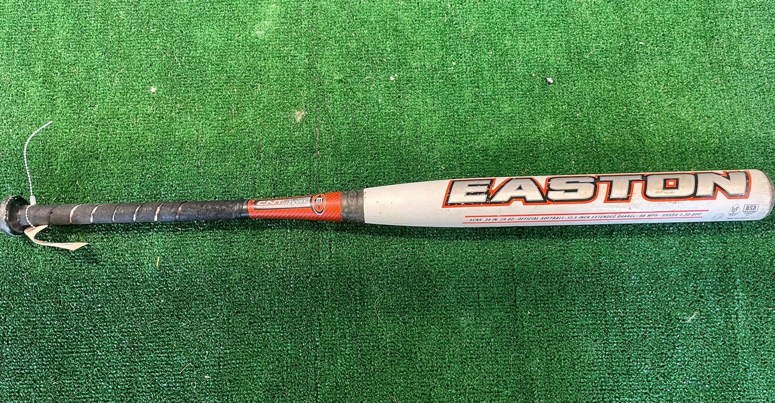 Used Easton Stealth Comp CNT 34/30 Slowpitch Softball Bat Gray