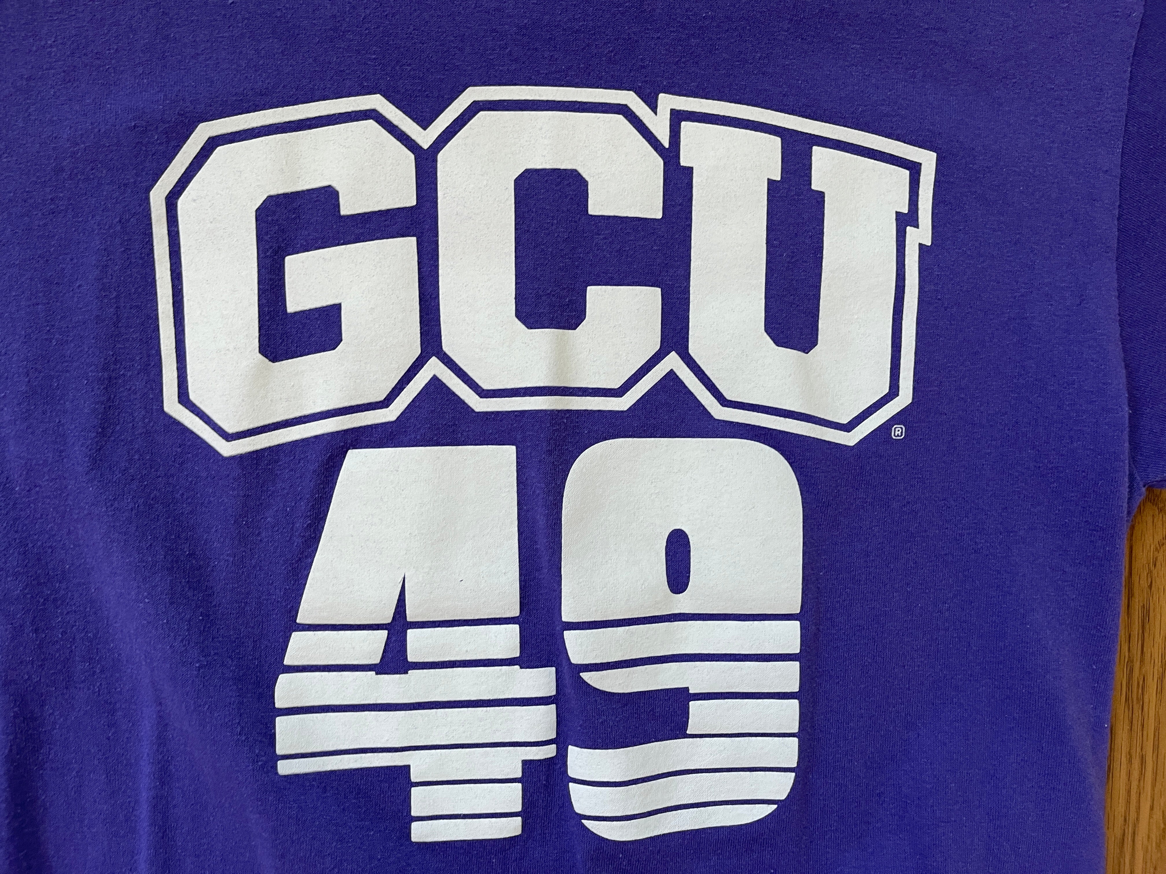 Men's Purple GCU 49 Striped Jersey