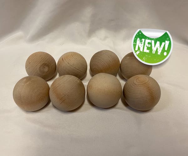 (8) Wood Stickhandling Balls
