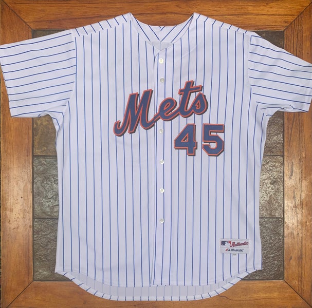 100% Authentic Majestic MLB New York Mets Black Jersey - Size 52 -  Personalized