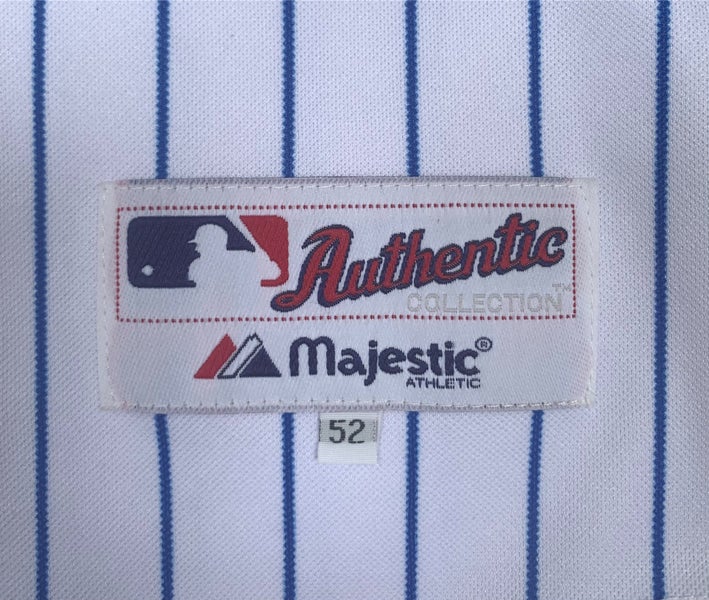 100% Authentic Majestic MLB New York Mets Black Jersey - Size 52 -  Personalized