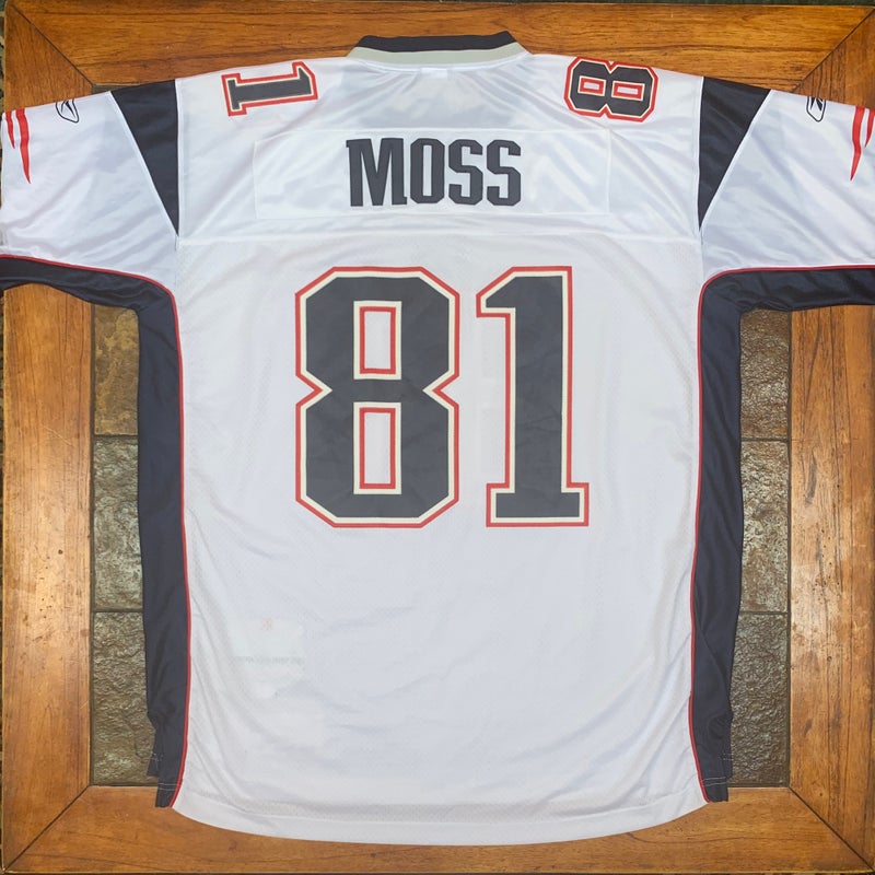 00's Randy Moss New England Patriots Reebok Swingman NFL Jersey Size Medium  – Rare VNTG