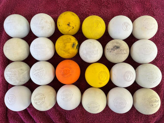 Used Various Lacrosse Ball 24 Pack (2 Dozen)