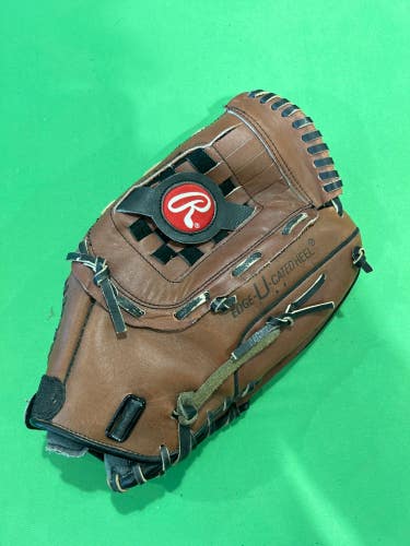 Used Rawlings Right Hand Throw Outfield Softball Glove 13.5"