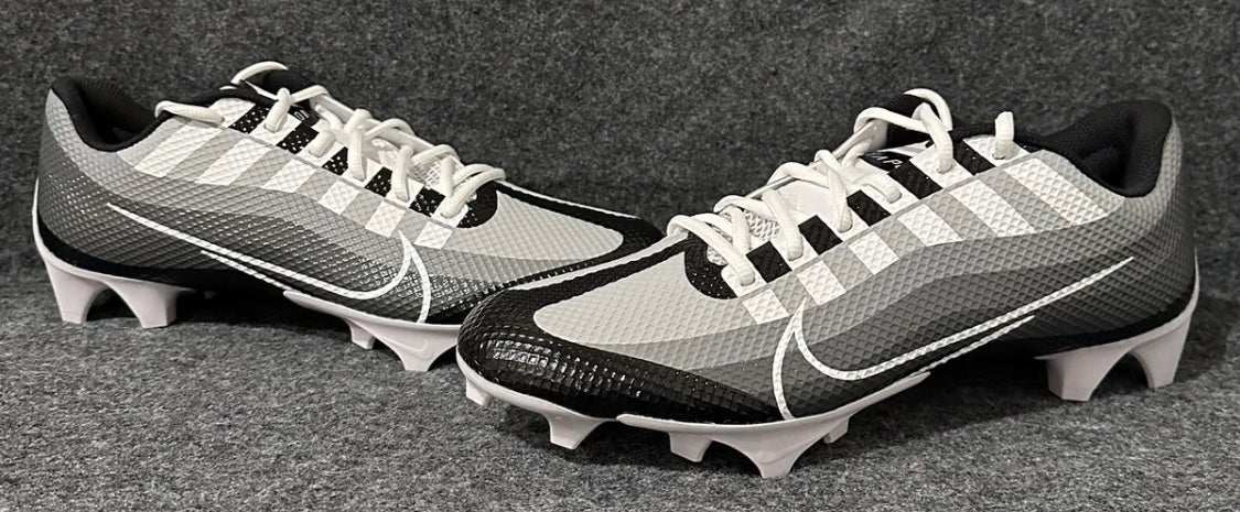 Nike Vapor Edge Pro 360 FLYKNIT Black/White/Grey Size 14 Football/Lacrosse  Cleats | SidelineSwap