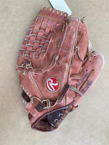 Used Rawlings Mark of a Pro Right Hand Throw Baseball Glove 13"