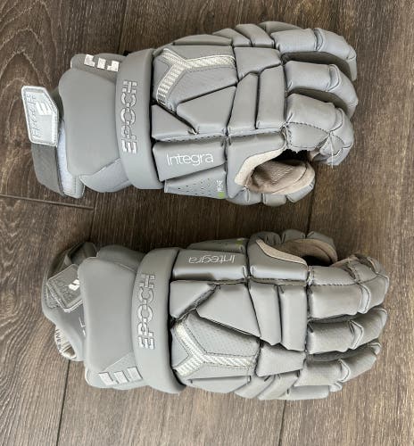 Epoch Integra Elite lacrosse gloves sz Large 13po grey