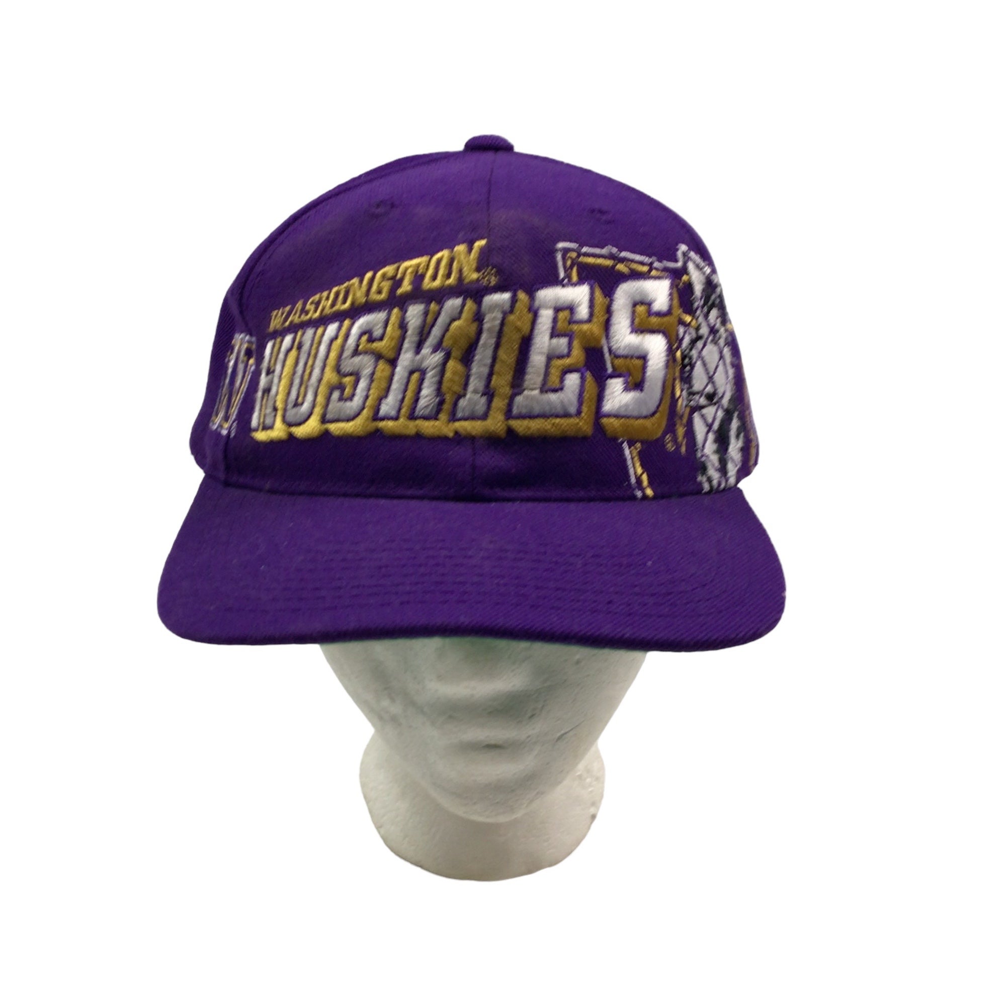 Washington Huskies NCAA Zephyr Z11 Flat Brim Snapback Hat Purple Tan NCAA  NWT