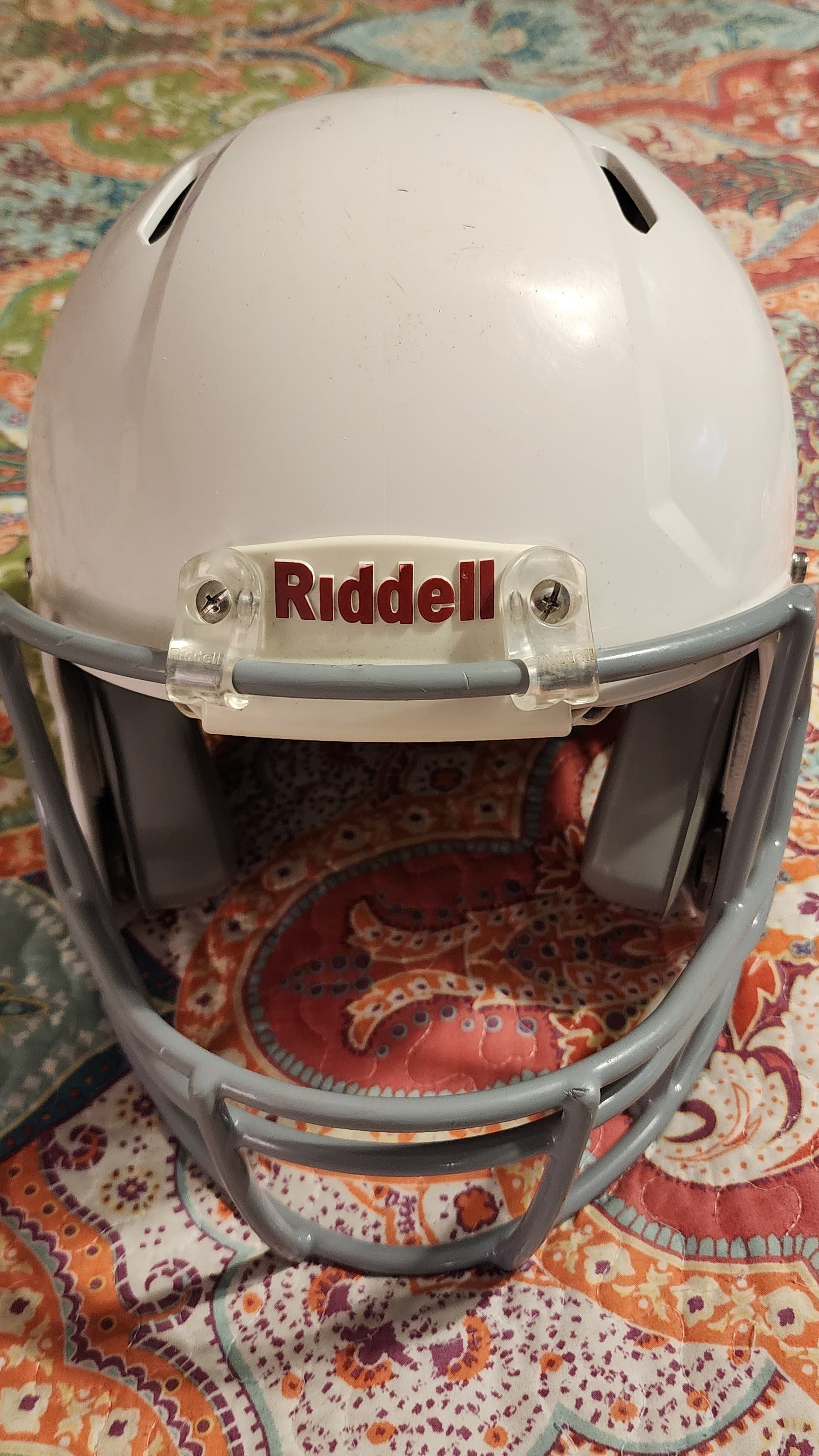 Riddell Victor Youth Football Helmet with Attached Facemask