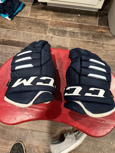 CCM Navy Blue 13” Hockey Gloves