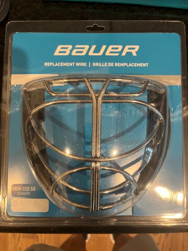 Brand New Bauer Profile Non-Certified Cat Eye Goal Cage - Senior